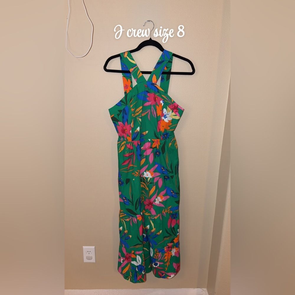Madewell Green Floral Maxi Dress